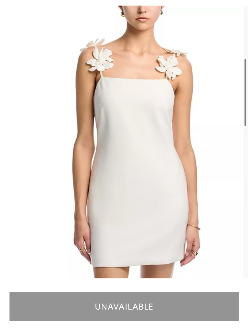 Bloomingdale’s White Mini Dress NWT